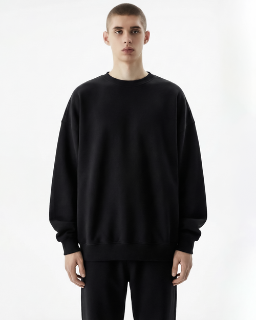 BASIC BLACK SWEATSHIRT