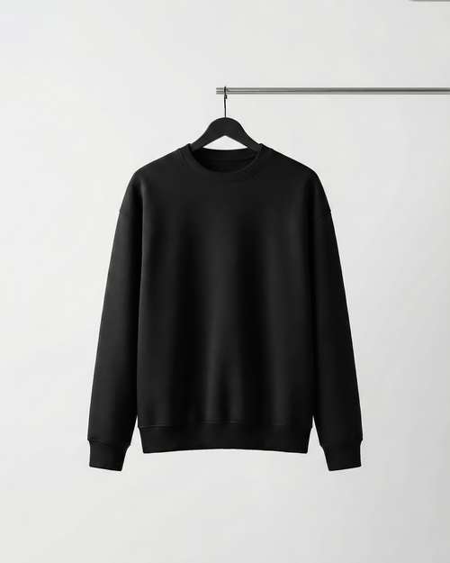 BASIC BLACK SWEATSHIRT