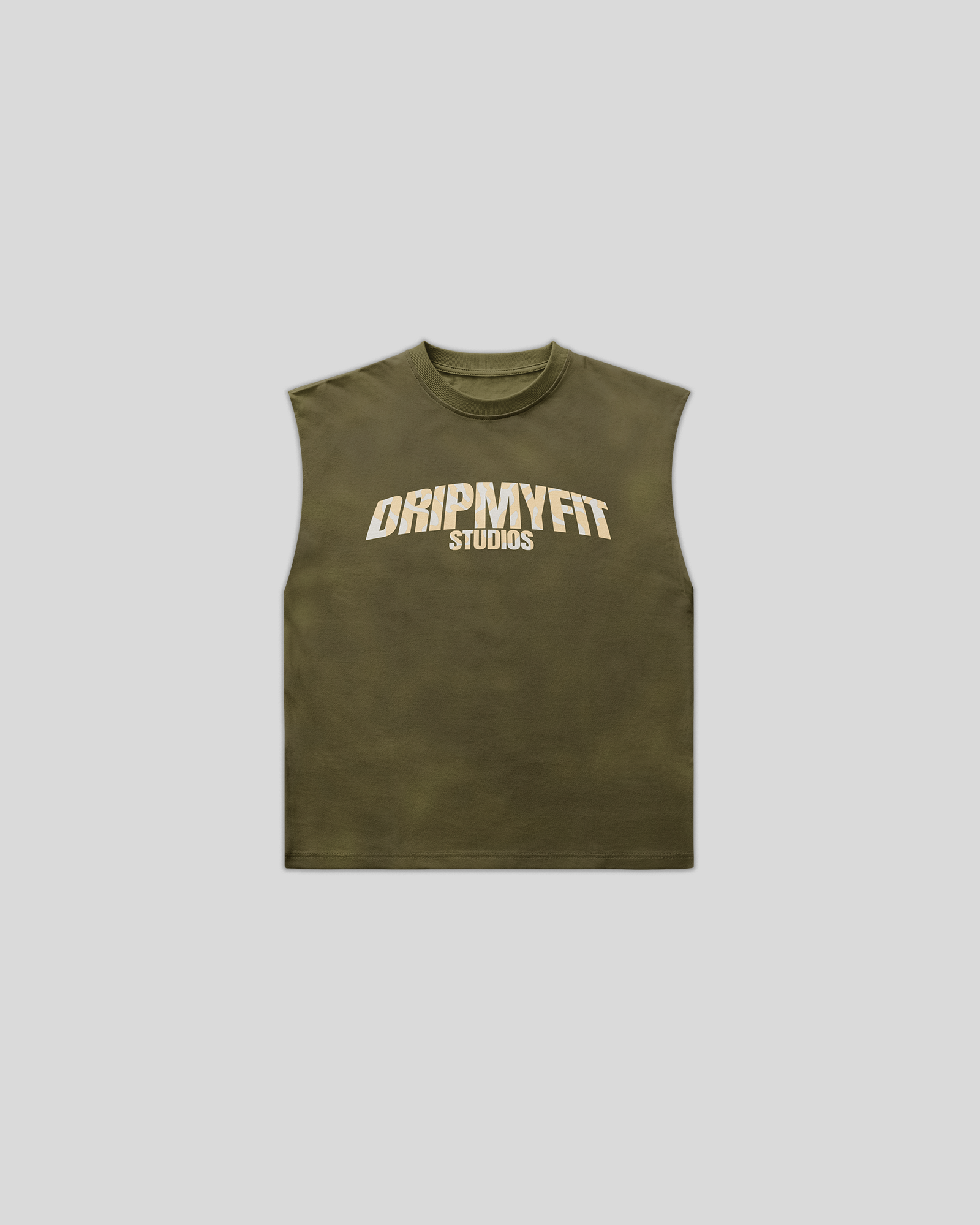 BASIC WASHED OLIVE VEST
