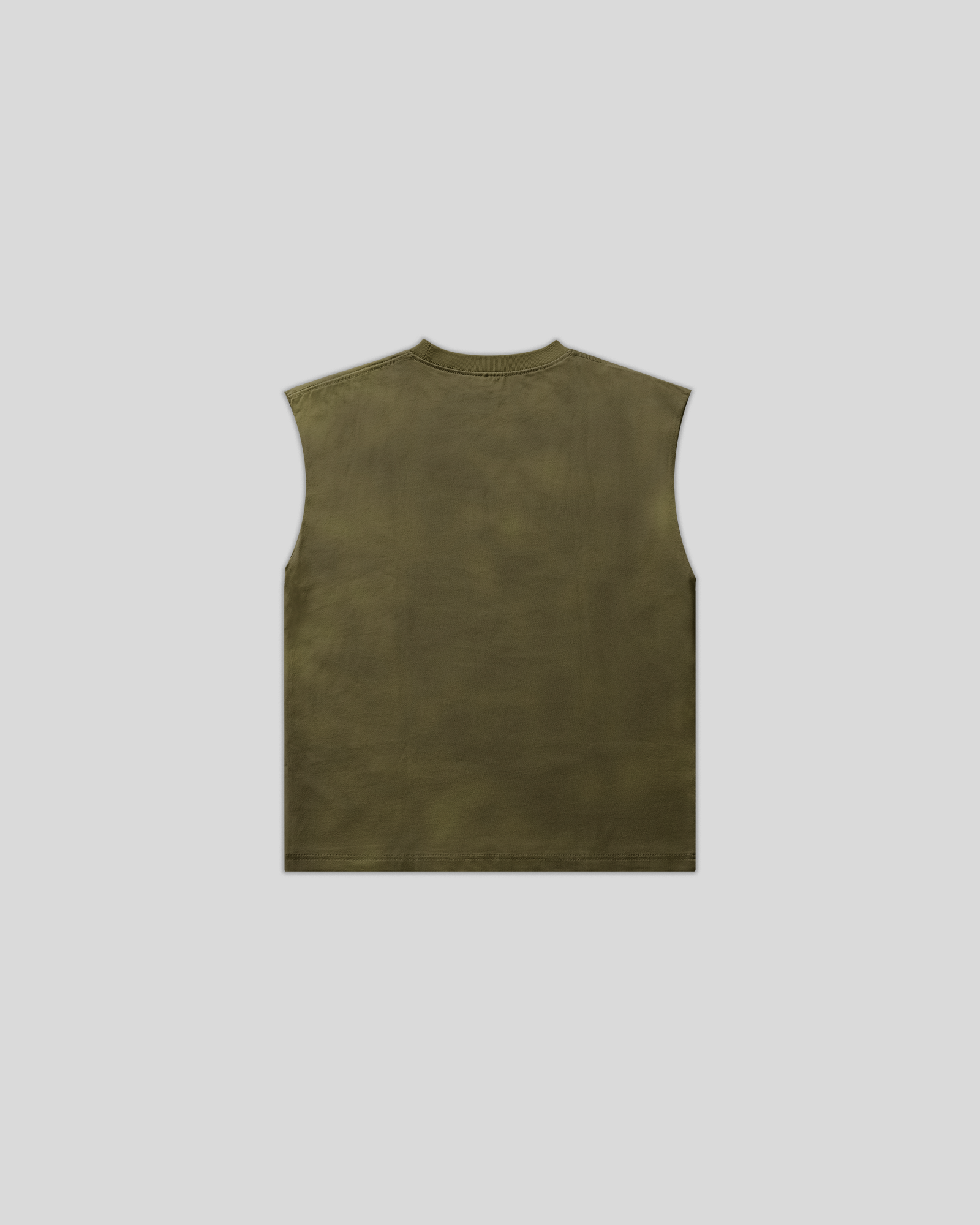 BASIC WASHED OLIVE VEST
