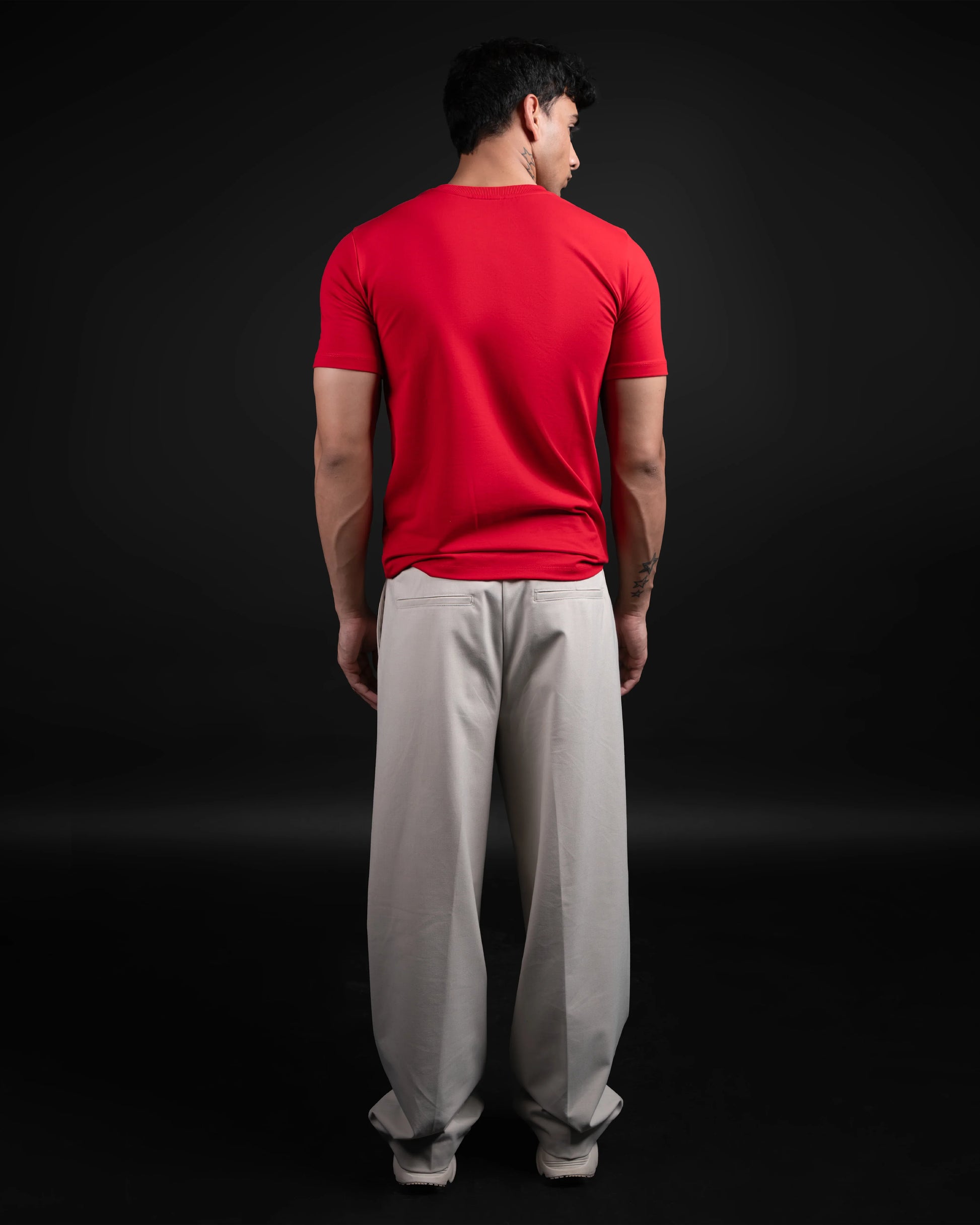 RED SUPIMA SLIM FIT T-SHIRT - DRIPMYFIT