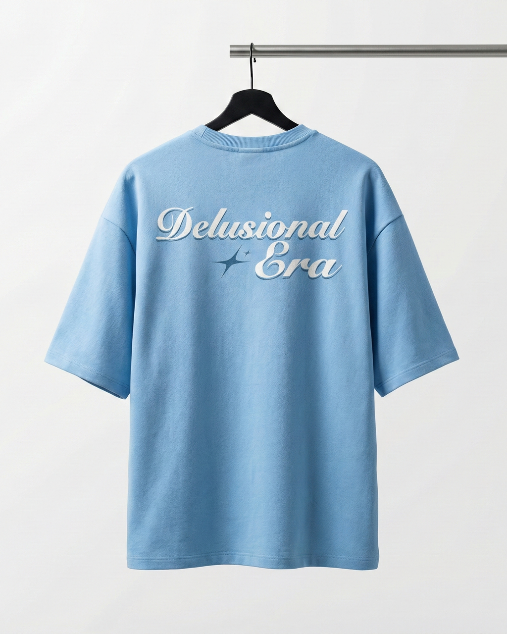 SKY BLUE DELUSIONAL ERA OVERSIZED T-SHIRT