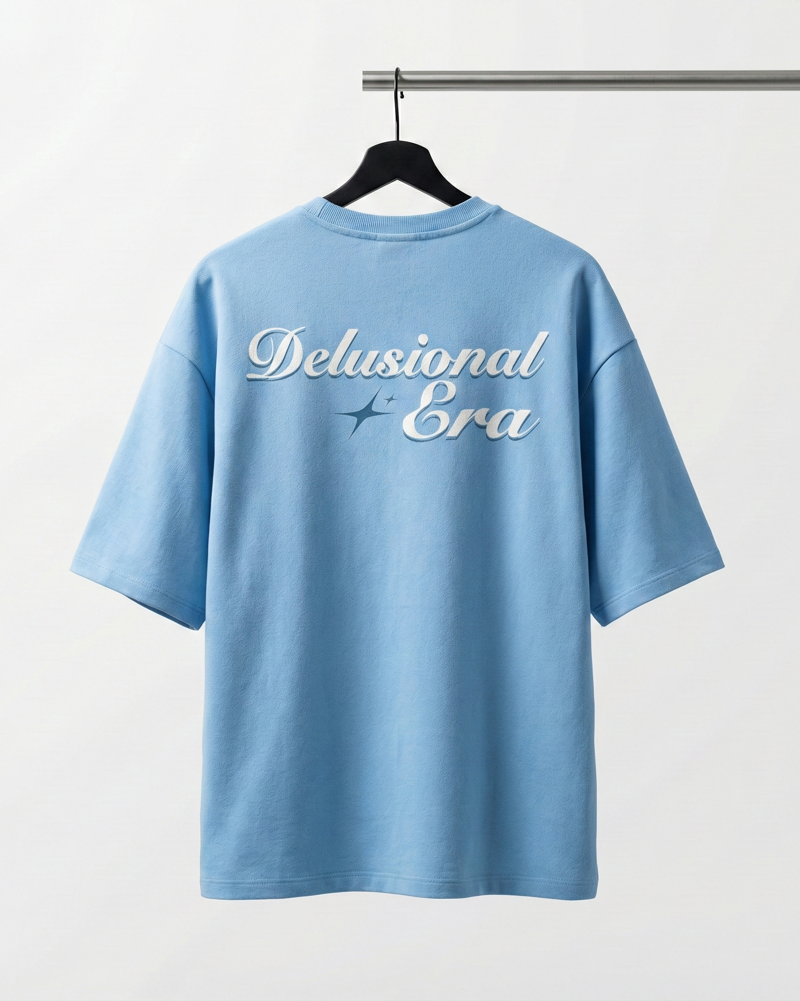 SKY BLUE DELUSIONAL ERA OVERSIZED T-SHIRT