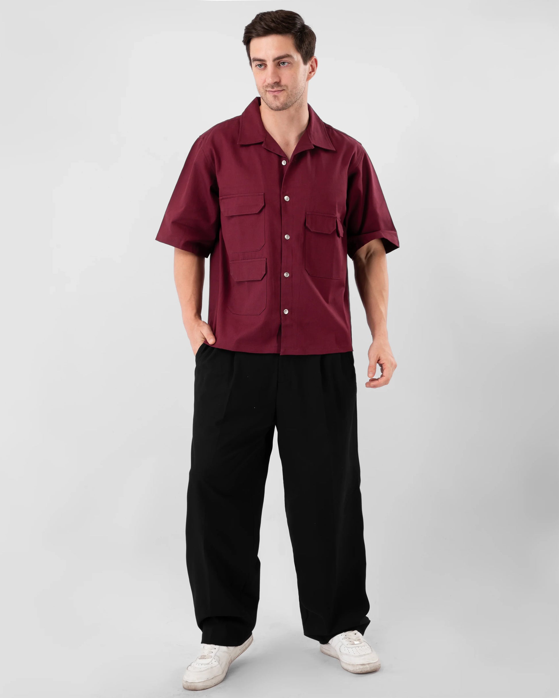 UNDER THE INFLUENCE UTILITY DENIM SHIRT by dripmyfit