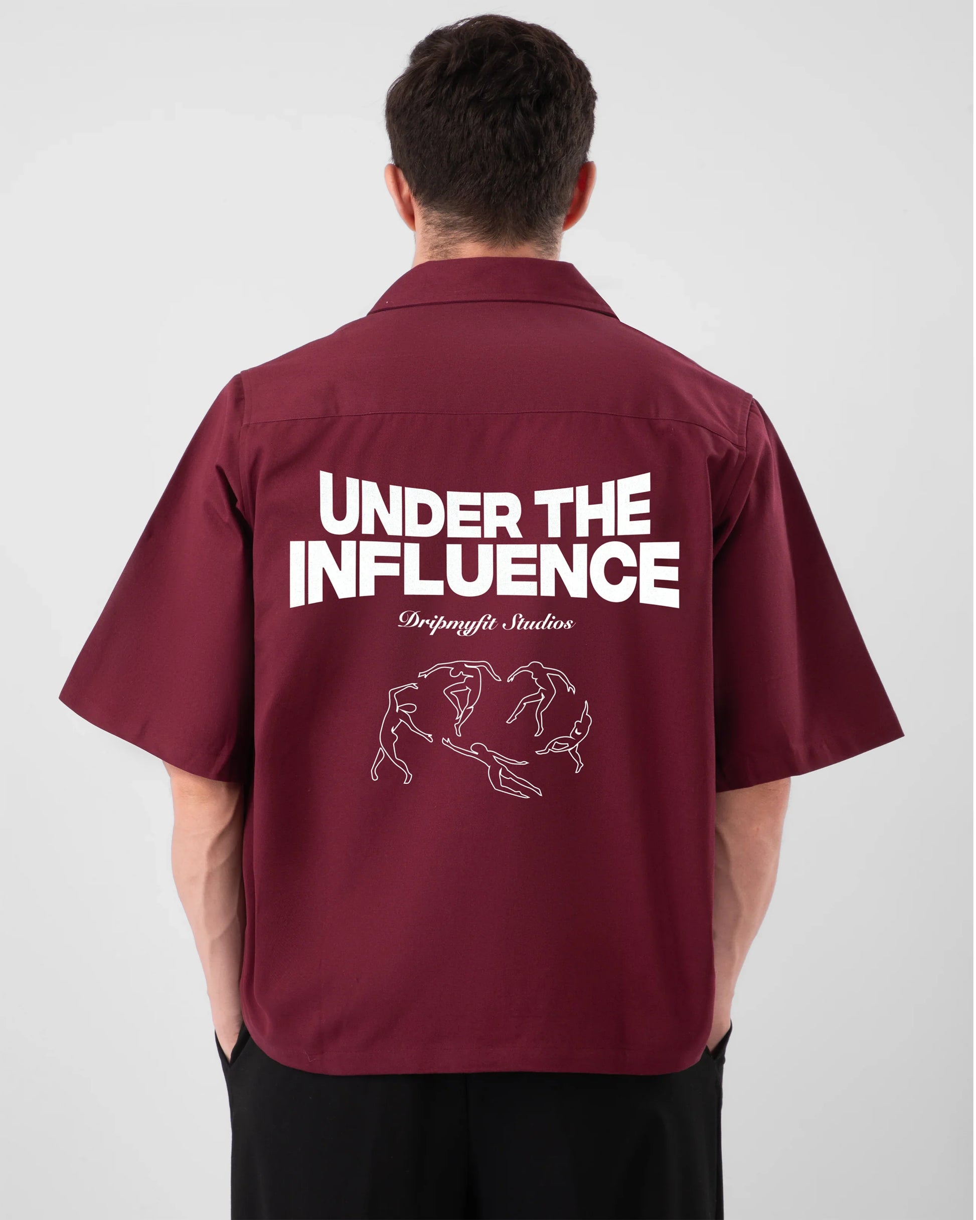 UNDER THE INFLUENCE UTILITY DENIM SHIRT, by dripmyfit