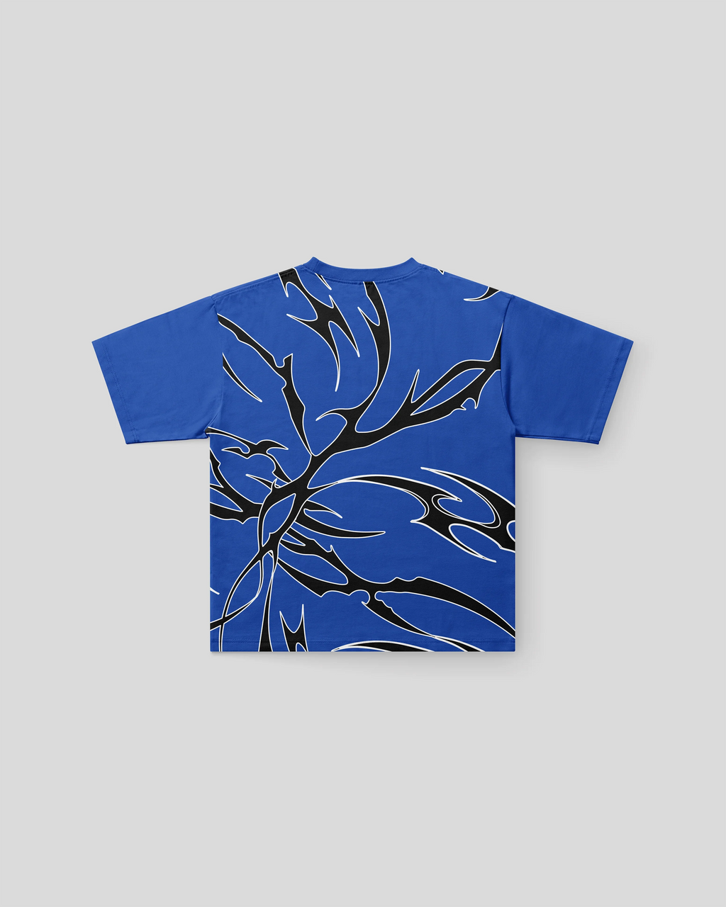 BLUE ABSTRACT OVERSIZED T-SHIRT - DRIPMYFIT