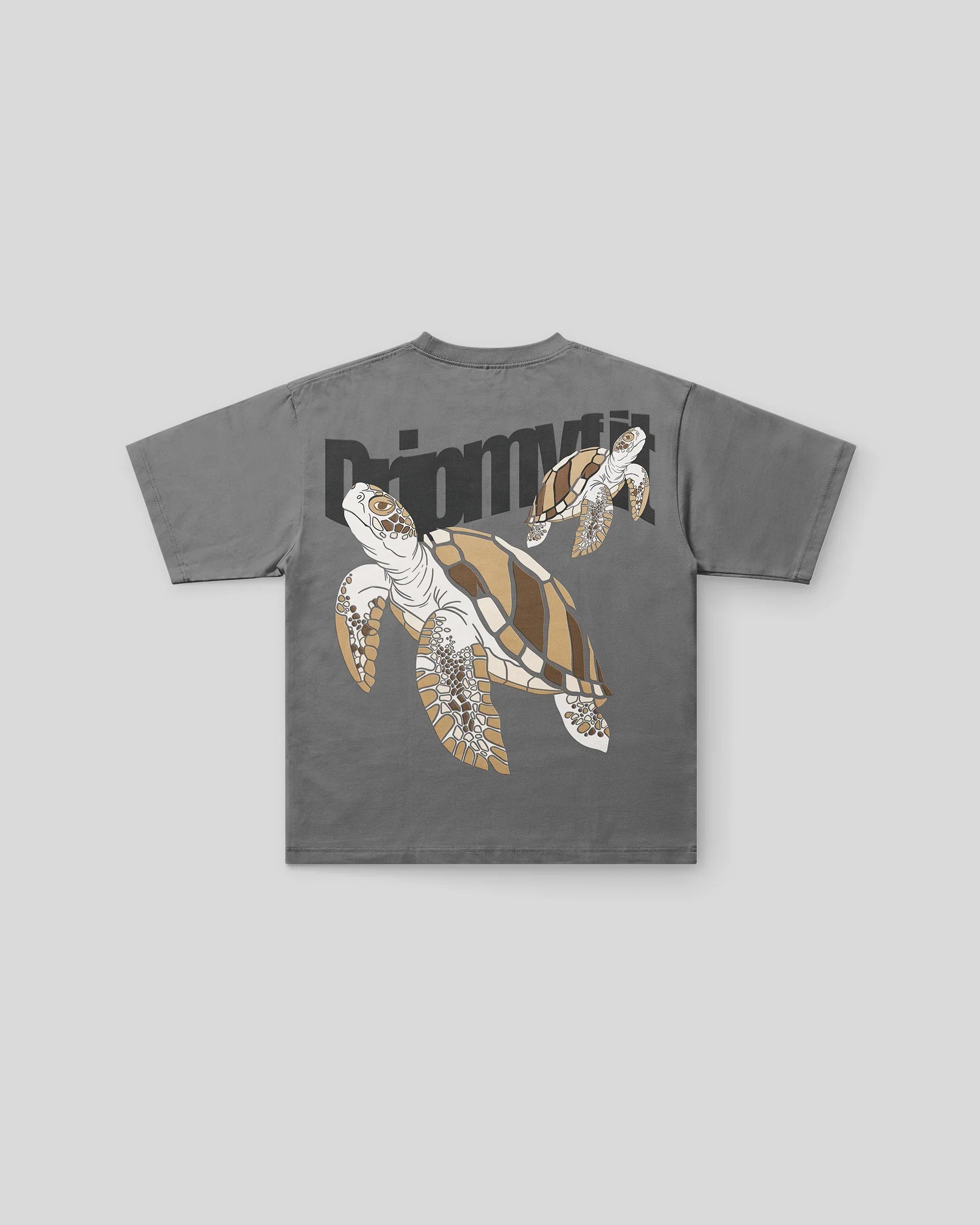 GREY SHELL OVERSIZED T-SHIRT - DRIPMYFIT