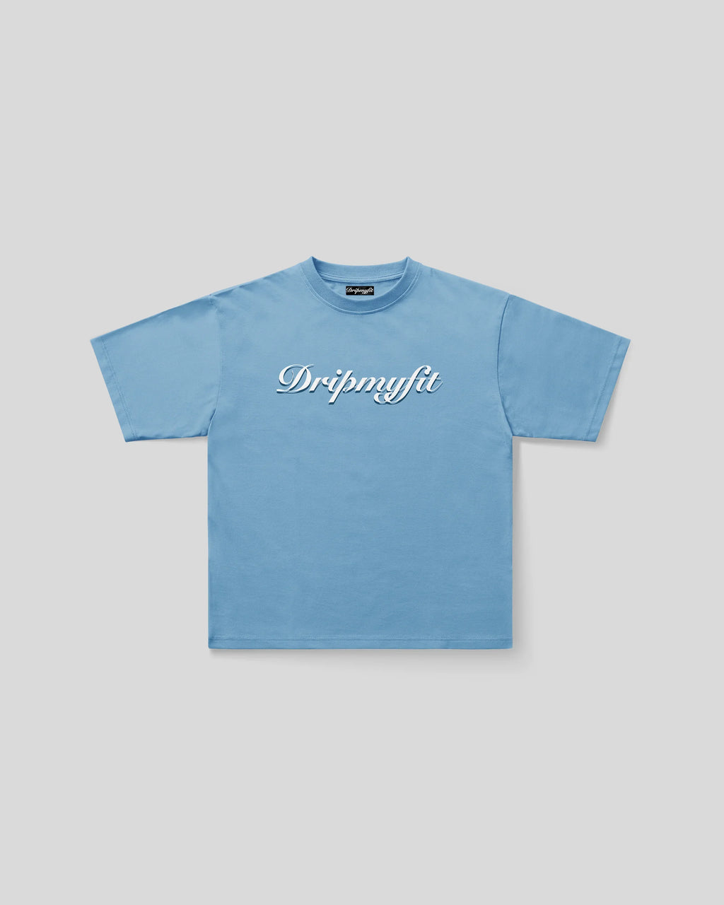 SKY BLUE DELUSIONAL ERA OVERSIZED T-SHIRT - DRIPMYFIT
