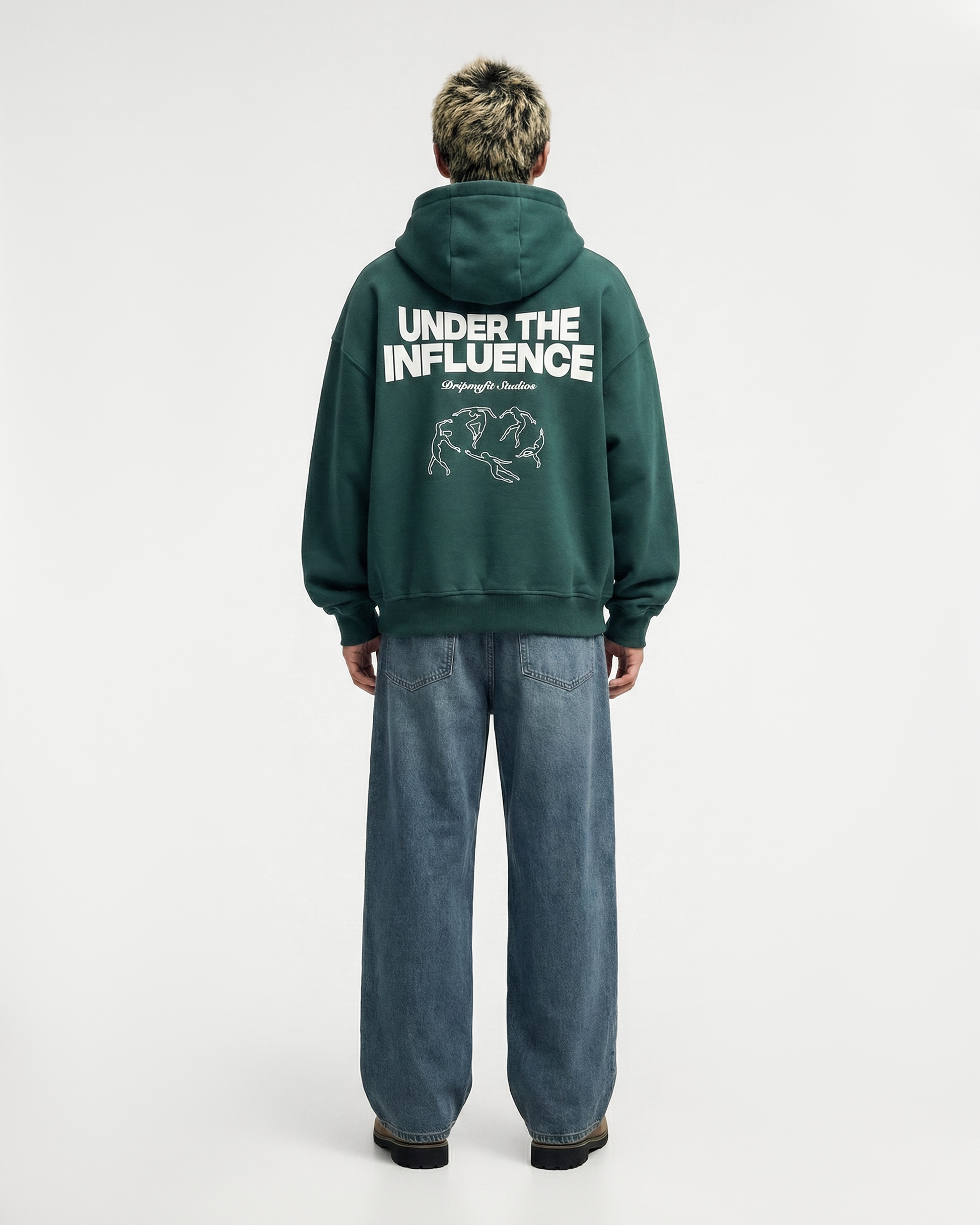 UNDER THE INFLUENCE ZIPPERED HOODIE