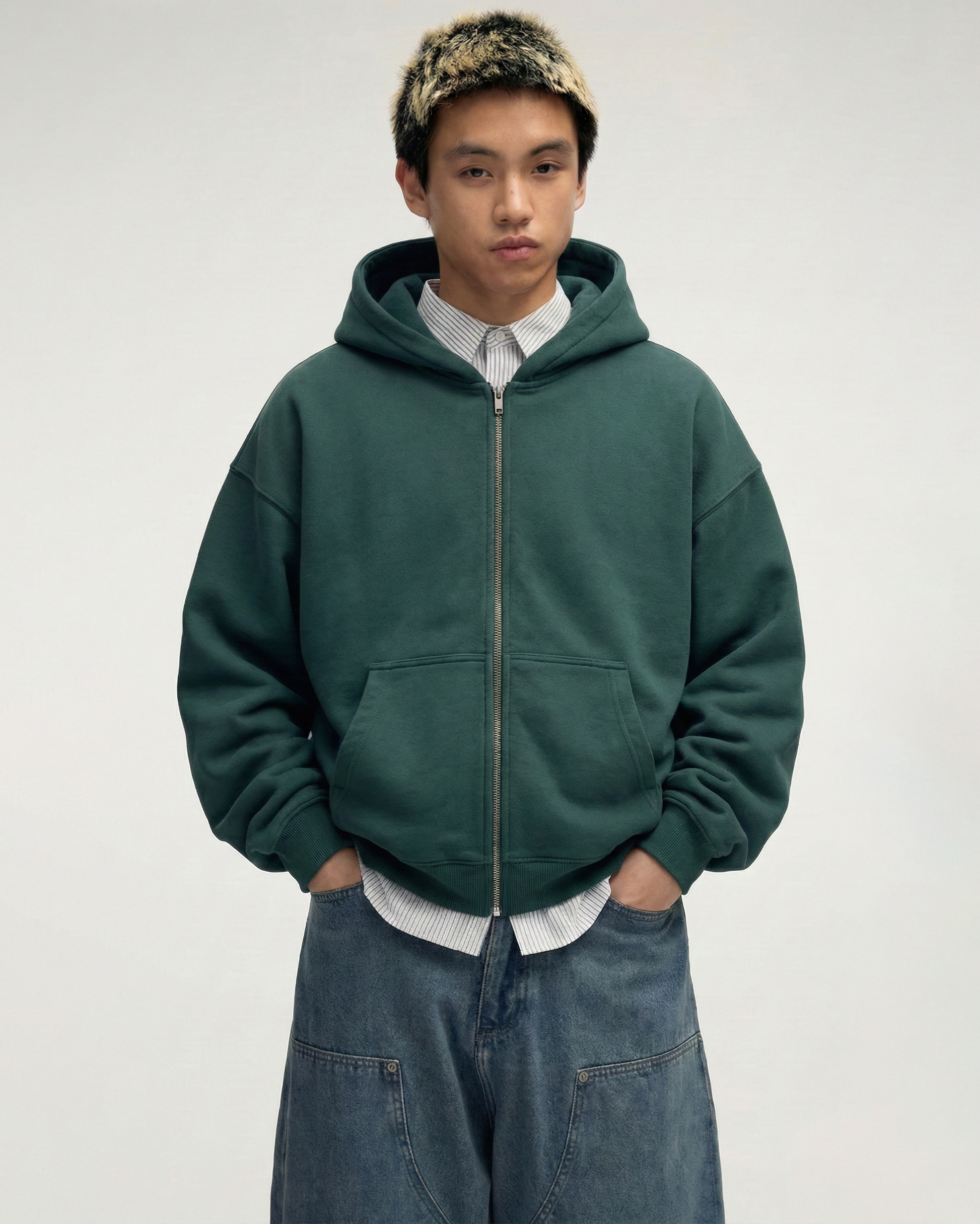 UNDER THE INFLUENCE ZIPPERED HOODIE