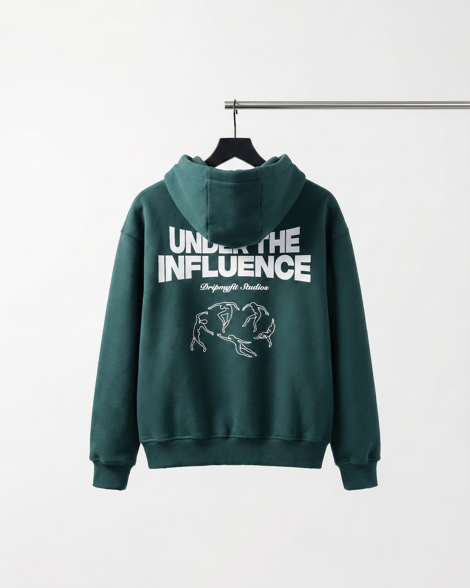 UNDER THE INFLUENCE ZIPPERED HOODIE