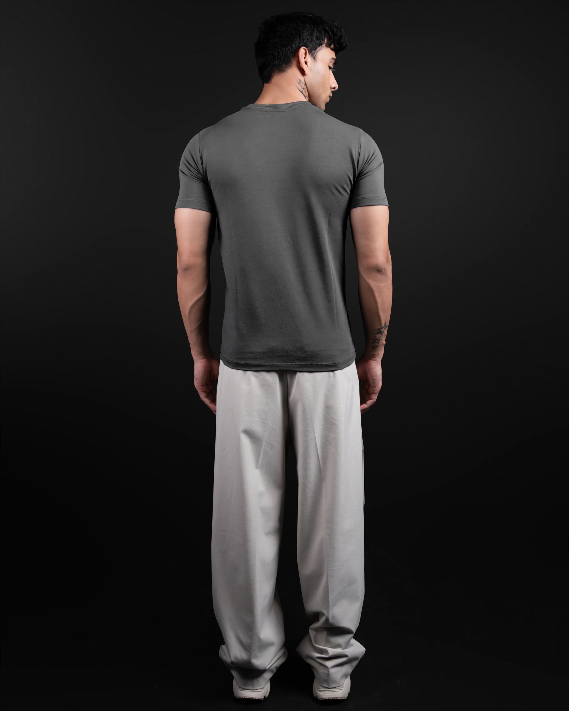 CHARCOL SUPIMA SLIM FIT T-SHIRT - DRIPMYFIT