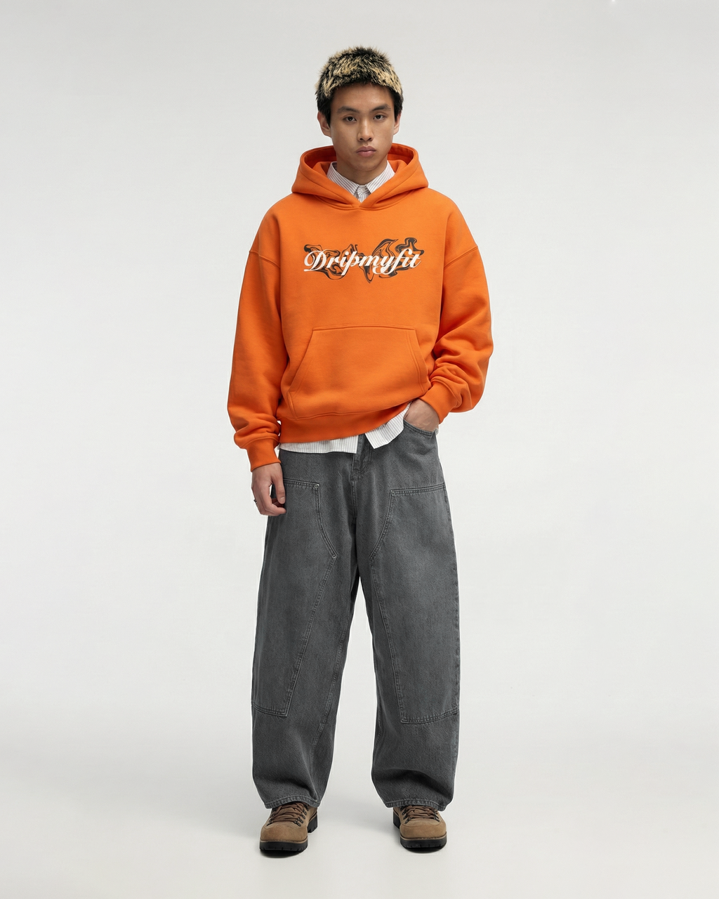 BASIC ORANGE HOODIE