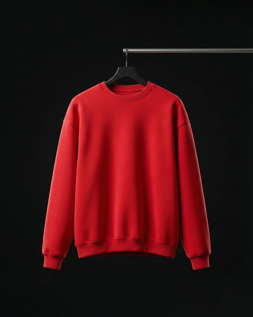 BASIC RED SWEATSHIRT